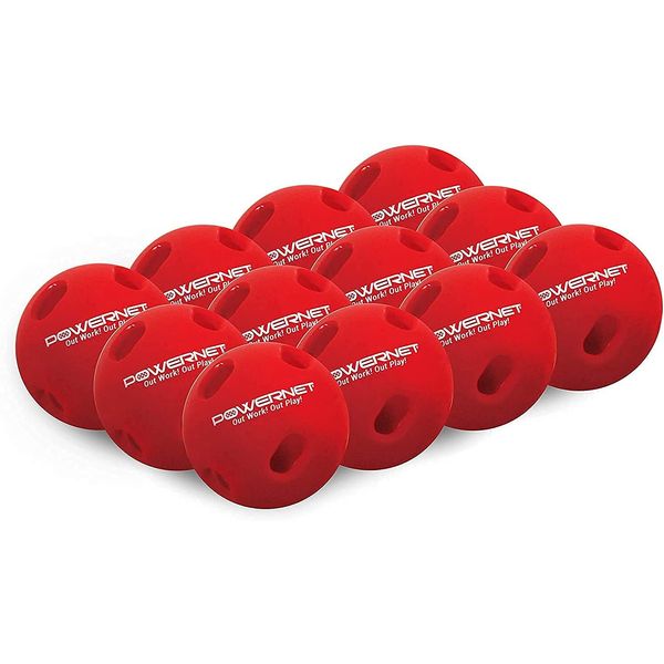 PowerNet Crushers Limited Flight Training Baseballs 12 PK | Batting Practice Ball for Pre-Game Warm Ups and Hitting Drills | Instant Batter Feedback Get Launch Angle and Hit Direction