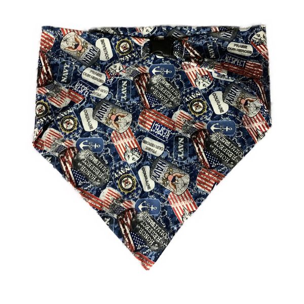 US Navy Dog Bandana (Large)