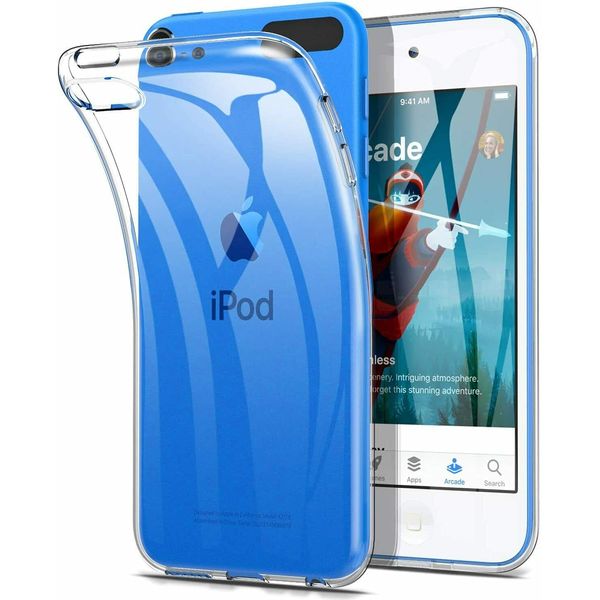 BNBUKLTD Compatible with Apple Compatible with IPod Touch 6th 7th Case Clear Gel Cover 2 Pack Glass Screen Protector