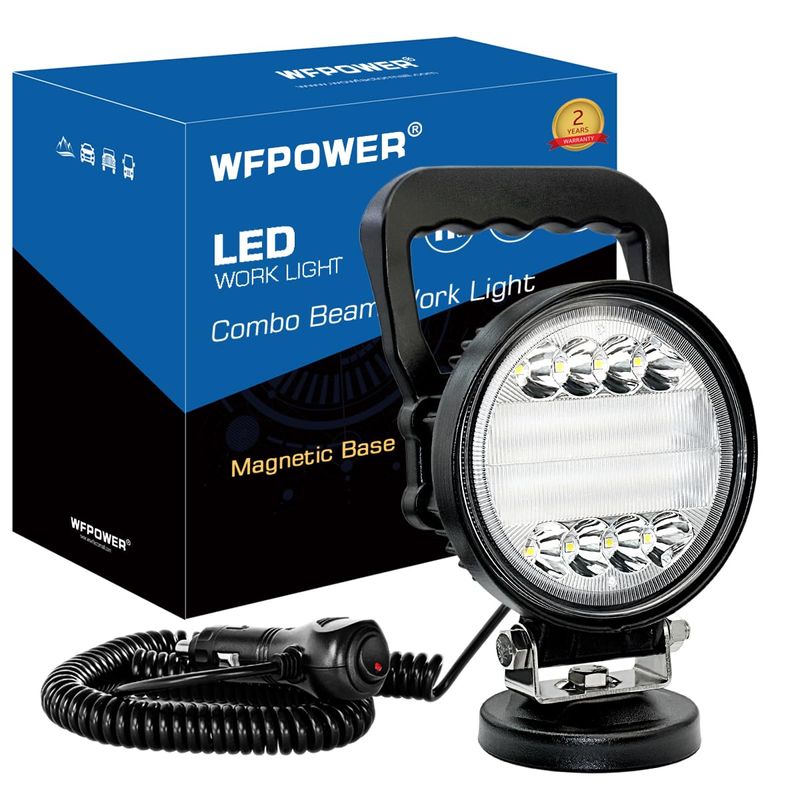 WFPOWER Magnetic LED Light Bar, 72W Portable Work Lights with Magnet ...