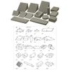 Positioning Block Letter ORP – 830-16 m Pack [1 Unit] (24 – 4803 – 17)