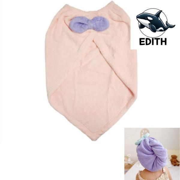 Ribbon Dry Hair Cap Microfiber Towel Camping Towel