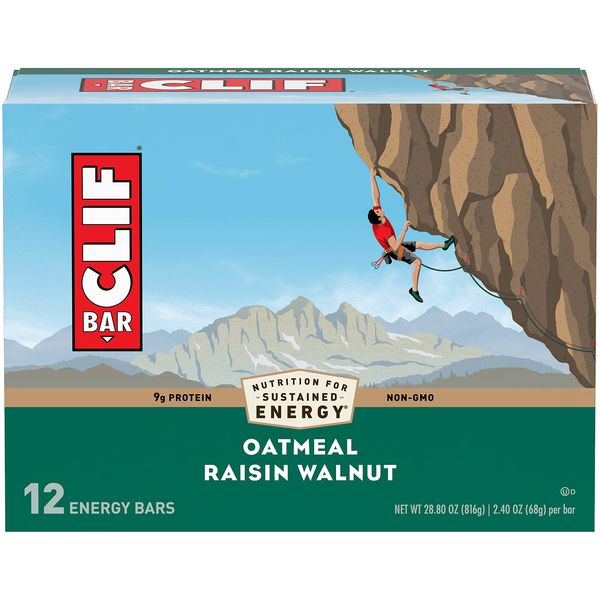 Clif Bar Energy Bar Oatmeal Raisin Walnut - 12-2.4 oz (68 g) bars [28.8 oz (816 g)]