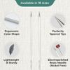KnitPro Nova Cubics Single Pointed Needles 12" (30cm) | 5.00mm