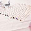Silver Stick Ball Green Blue Pearl Silver Necklace