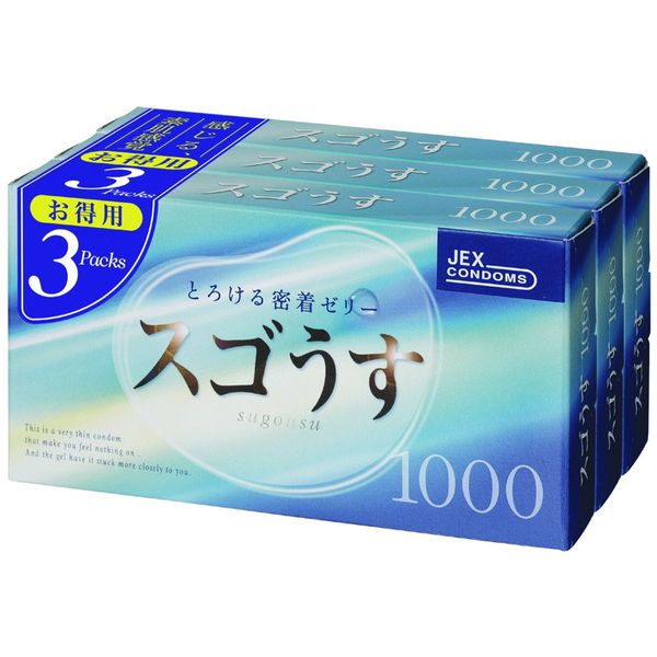 Gex Sugo Usu 1000 12 pieces 3 boxes