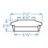 Woodway Flat Top Post Cap, fits 5.5" Post, in Premium Cedar, 1 PC