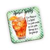 Aperol Spritz Cocktail Drinks Coaster Gift, Full Colour Digital Print