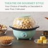 3 Quart Hot Air Popcorn Maker with Electric Stirring Mint Color
