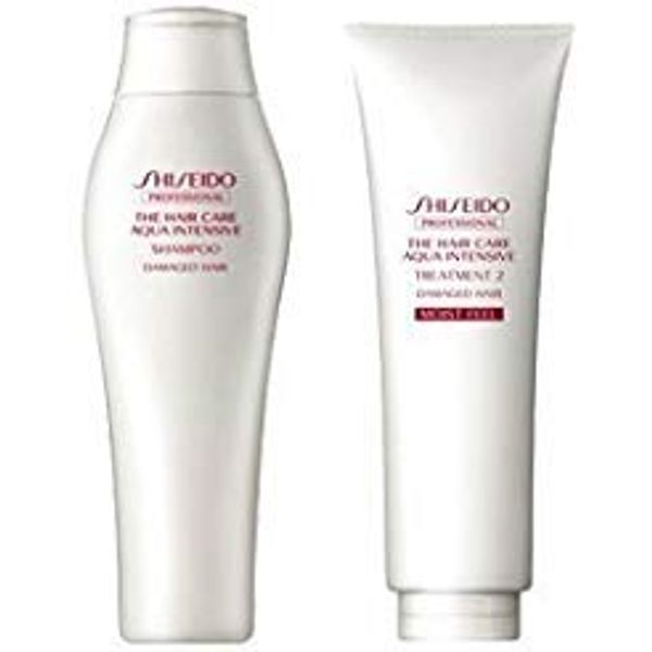 Shiseido Aqua Intensive Shampoo, 8.5 fl oz (250 ml) & Treatment 2, 8.8 oz (250 g)