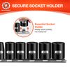 BLACKROBOT E Torx & Star Socket Set With Rail, 11-Piece Female External Sockets, 3/8" 1/4" Drive Precision Torque Inverted Torx Kit, E4 E5 E6 E7 E8 E10 E12 E14 E16 E18 E20 Reverse Socket