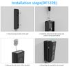 VOMENC Adjustable 0 to 35 Degree Doorbell Angle Mount Compatible with eufy Security Video Doorbell E340 Camera （Black）