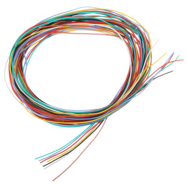 uxcell 30 Gauge Wire Silicone Wire 30AWG Electrical Wire Stranded Tinned Copper Wire High Temperature Connection Wire 7 Colors 3.0M for Car Model Appliance 7pcs