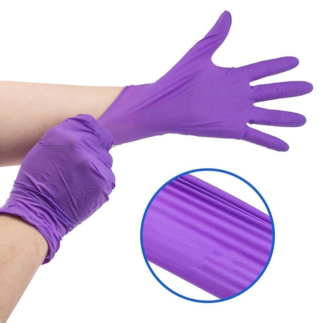 100pcs/pack Disposable Pvc Gloves Nitrile - Rubber Synthesis