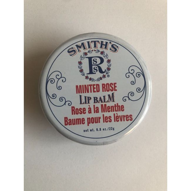 Smith's Minted Rose Lip Balm Tin 0.8 oz NEW SEALED