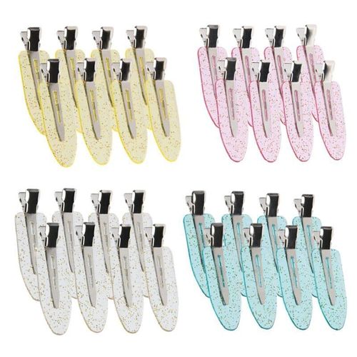 32 Pcs No Bend Hair Clips, No Crease Hair Clips for Hair Styling and Makeup Application with Storage Box,MIAC