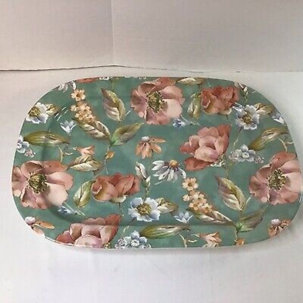 Better Homes & Gardens Melamine Serve Platter/Tray Annabelle Floral Rectangular