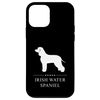 Irish Water Spaniel Dog White Silhouette Case for iPhone 12 mini