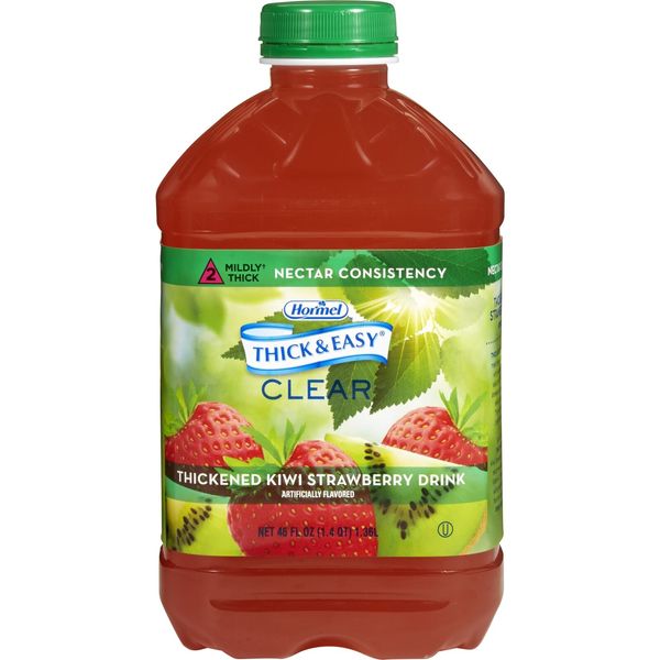 Thick & Easy Thickened Beverage Kiwi Strawberry 46 oz. Bottle 6 Ct