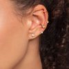 Thomas Sabo Single Ear Cuff White Stone 925 Sterling Silver EC0018, Sterling Silver, Not applicable