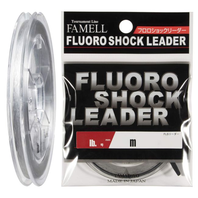 YAMATOYO Fluorocarbon Leader, Fluoro Shock Leader, 98.4 ft (30 m), No. 3, 12 lbs, Transparent