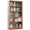 5-Tier Bookshelf Wood Bookshelf for Organized and Easy Access Storage, Study