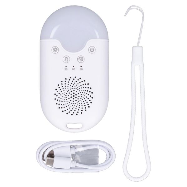 White Noise Machine with 21 Soothe Sounds, Rechargeable Battery, Customized Timers, Child Lock, Memory Function, Portable for Baby, Kids, Adults