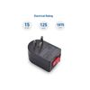 3 Pack Grounded Outlet With ON Off Switch Single Plug In Power Button