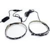 USB Waterproof LED Tape Light 3 Chips Blue 50cm x 2pcs + Extension Cable 15cm (With Switch) DC5V