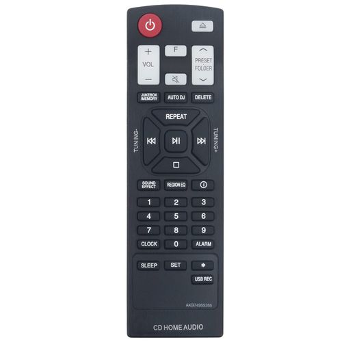 AKB74955355 Replacement Remote Commander fit for LG Mini Hi-Fi System CJ87 CJ88 CM4590 CJS45F CJS45W CJS87F CJS88F CJS88W