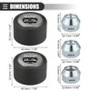 X AUTOHAUX Universal Wheel Stud Installer Tool, Iron, Silver Tone, 1Set