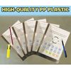 JMS we create smile A4 Translucent Stud Wallet (50 Pcs) Plastic Popper Document Wallets Waterproof, Clear Transparent Folder – Plastic Popper Wallet with Button Closure (Gray)