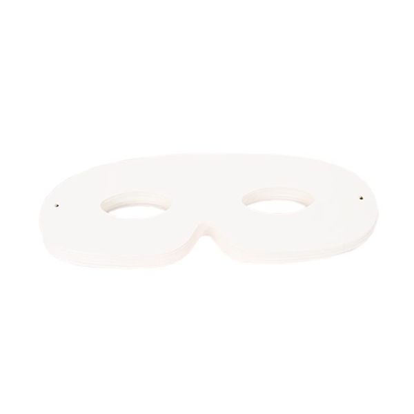 JIHUOO 40 Pcs Die Cut Paper Masks Blank Craft Masks White Halloween Masks Masquerade Eye Masks Party Costume Half Face Masks Party Favors Supplies