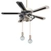 Ceiling Fan Pull Chain, Fan Pulls Set with Connector, 2 Pack 30mm Diameter Crystal Bubble Ball Fan Pull Chain