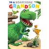 Dinosaur Roar Grandson Birthday Card