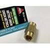 AGS BLU-10C Brass Brake Line Union, 6mm (M12x1.0 Bubble)