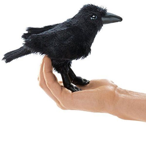 Folkmanis Mini Raven Finger Puppet