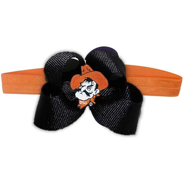 Divine Creations Oklahoma State Stretch Baby Headband,Orange/Black