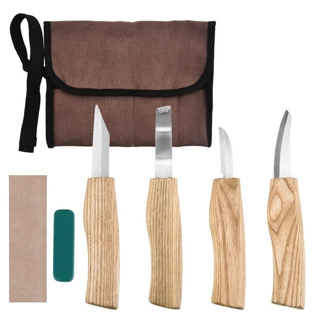 3/6pcs/set, Wood Carving Tools Set, Whittling Tools, Spoon Carving Hook  Knife, Wood Carving Whittling Knife, Chip Carving Detail Knife For  Woodworking