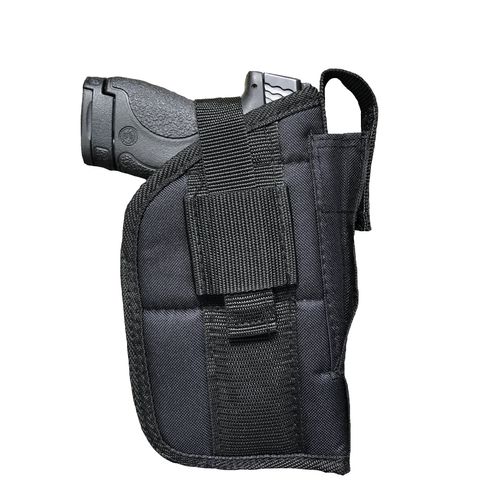 Nylon Belt or Clip on Gun Holster Fits Walther P-22 with 5" Barrel with Laser
