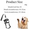CVNRCLP Adjustable Dog Head Collar - Padded Head Harness for Comfortable Control - Anti-Pulling Halter Collar (Medium, Black)