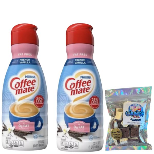 CoffeeMate Fat Free French Vanilla Liquid Coffee Creamer 32 oz 2 packs