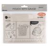 Tulip Pouch with Gauge and Knitting Accessories, White, One Size