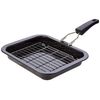 Pendeford Enamel Grill Pan and Rack, 28x22x4cm, Black