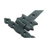 2 Pcs Black Door Strap Hinge 9" L Wrought Iron Spear Tip Renovators Supply