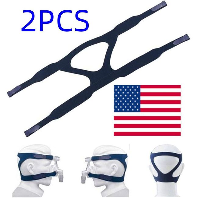 2 Pack Universal CPAP Mask Headgear Strap for ResMed/Philips Respironics