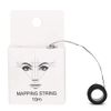 Eyebrow Mapping String, 10m Pre Inked Mapping, Eyebrow Marker Thread, Drawing Measuring Tools for Eyebrow Measuring, Microblading(Black)
