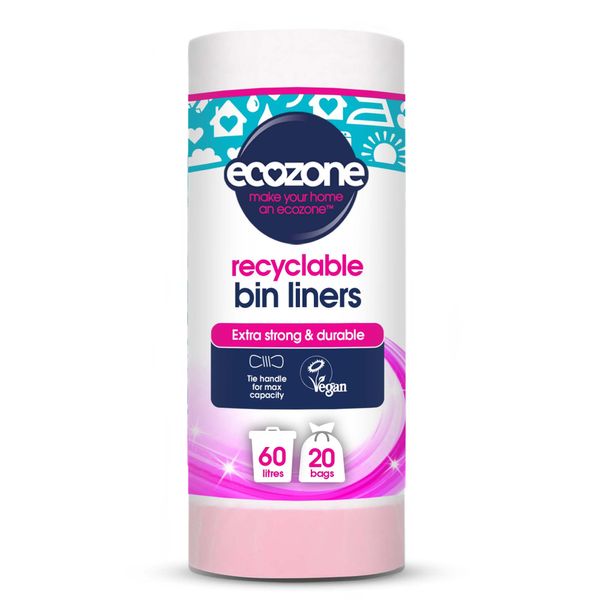 Ecozone’s 100% Biodegradable Bin Liners | 60Litres, 20 Bags