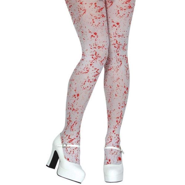 White Blood Splattered Tights