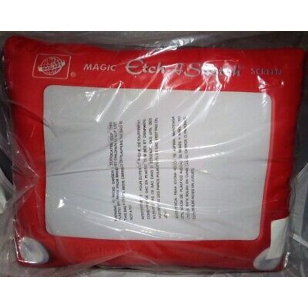 Iscream Etch A Sketch Ohio Art Autograph Pillow With Washable Marker 16" x 30"